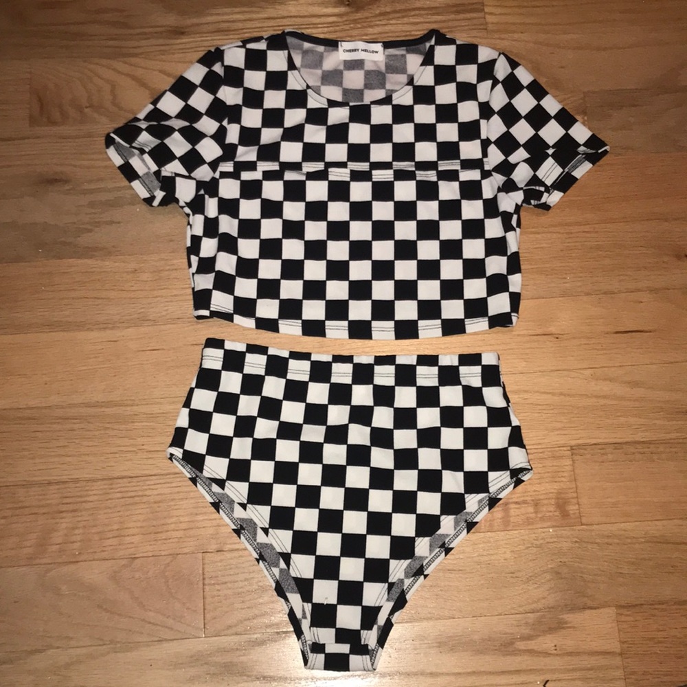 Checkered 2 Piece Rave Set Dollskill